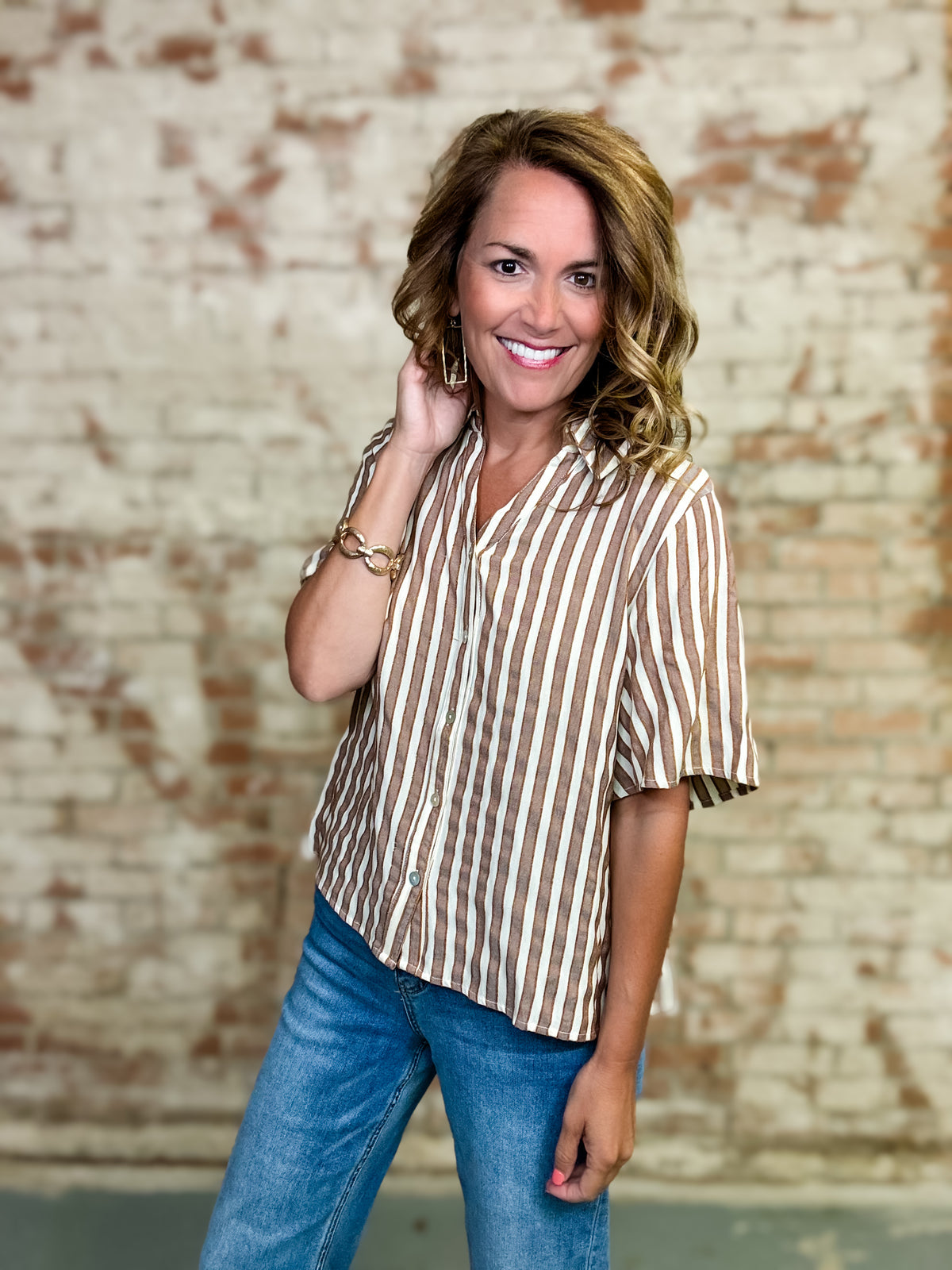 Evan Stripe Top