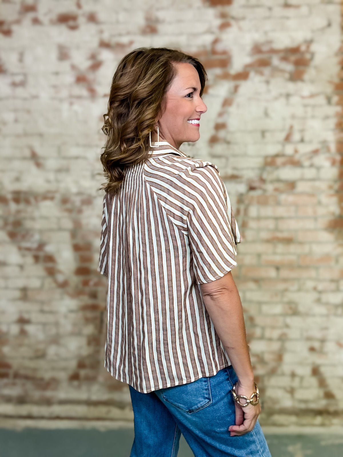 Evan Stripe Top