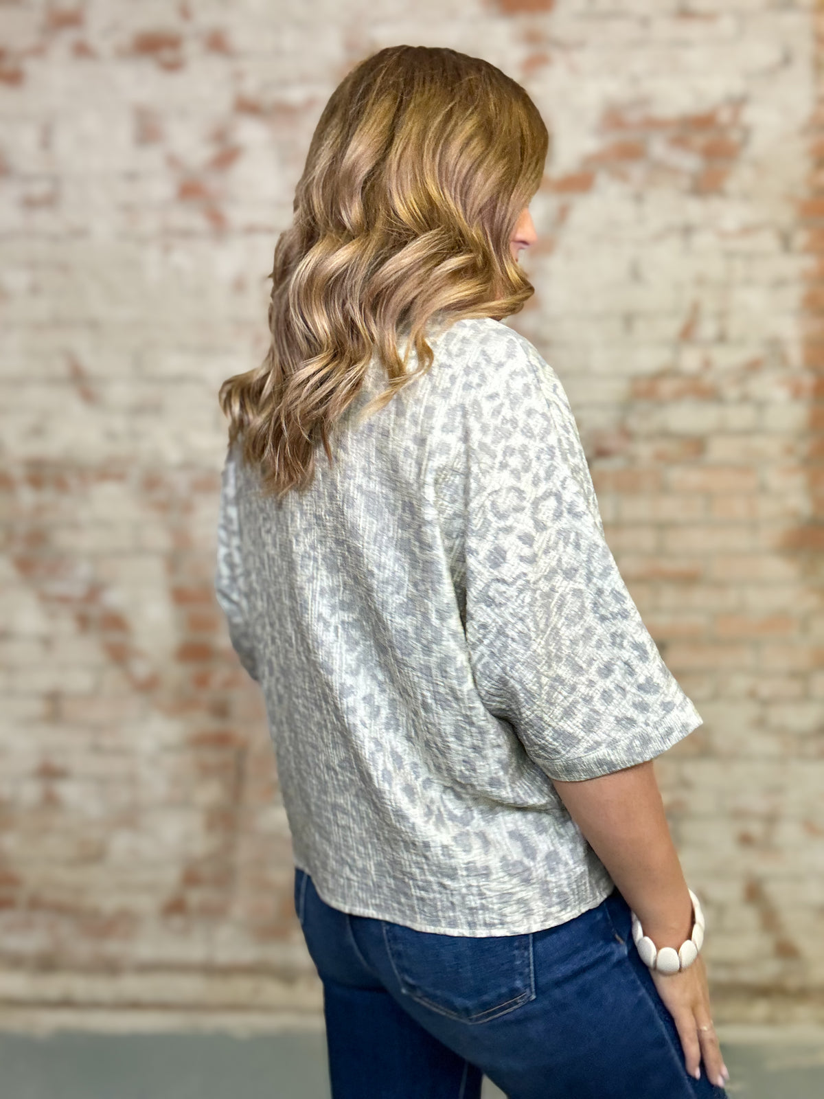 Dalia Metallic Top