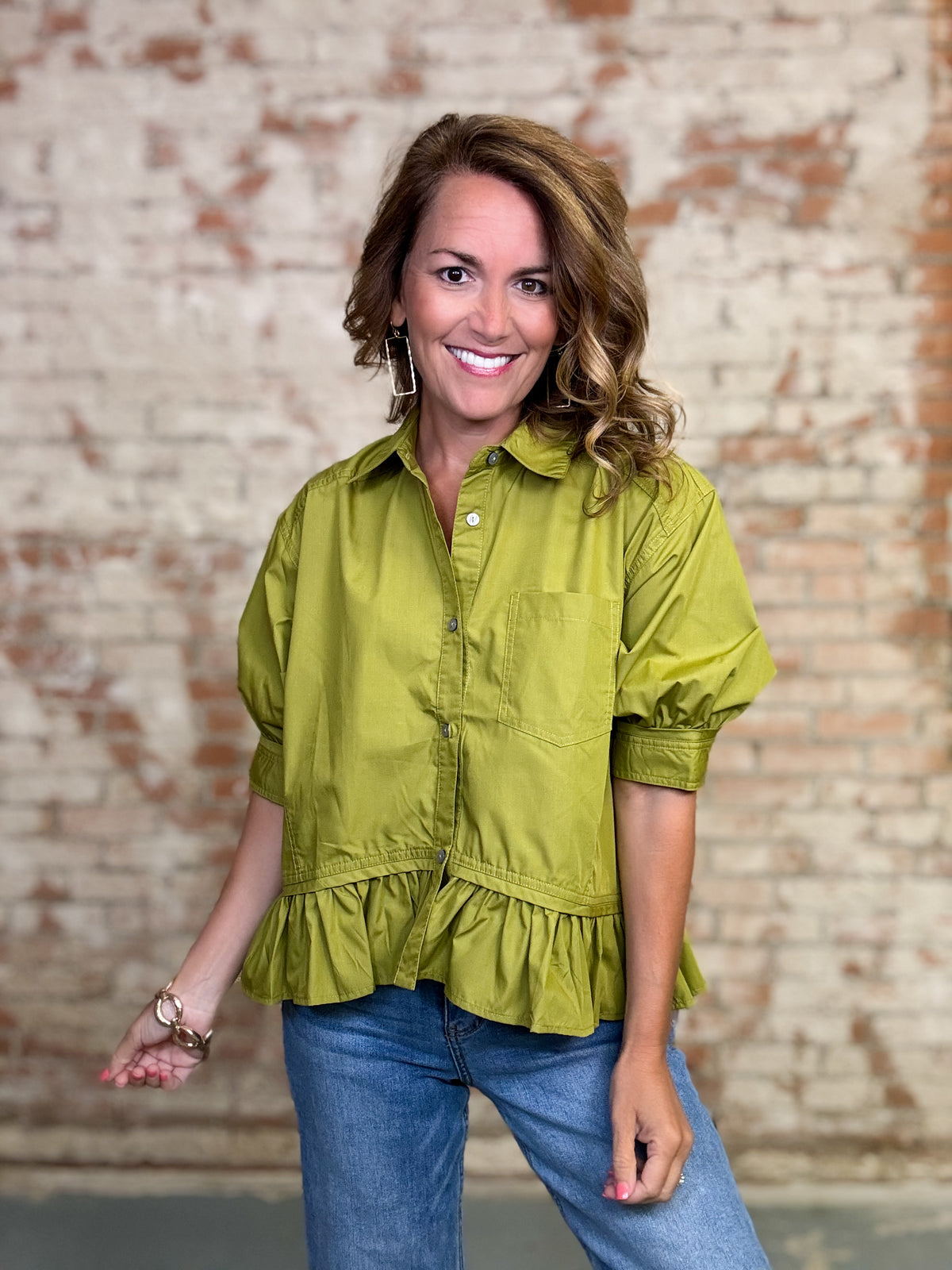 Darlene Ruffle Top