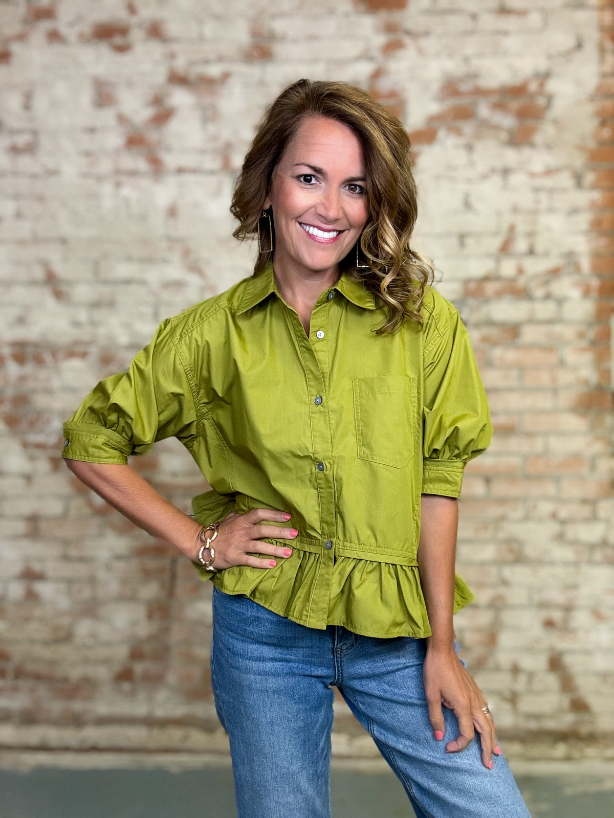 Darlene Ruffle Top