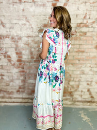 Arlette Floral Midi Dress