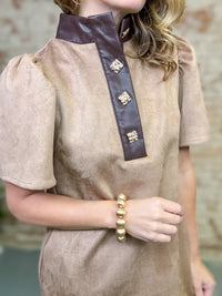 THML Maribel Suede Dress
