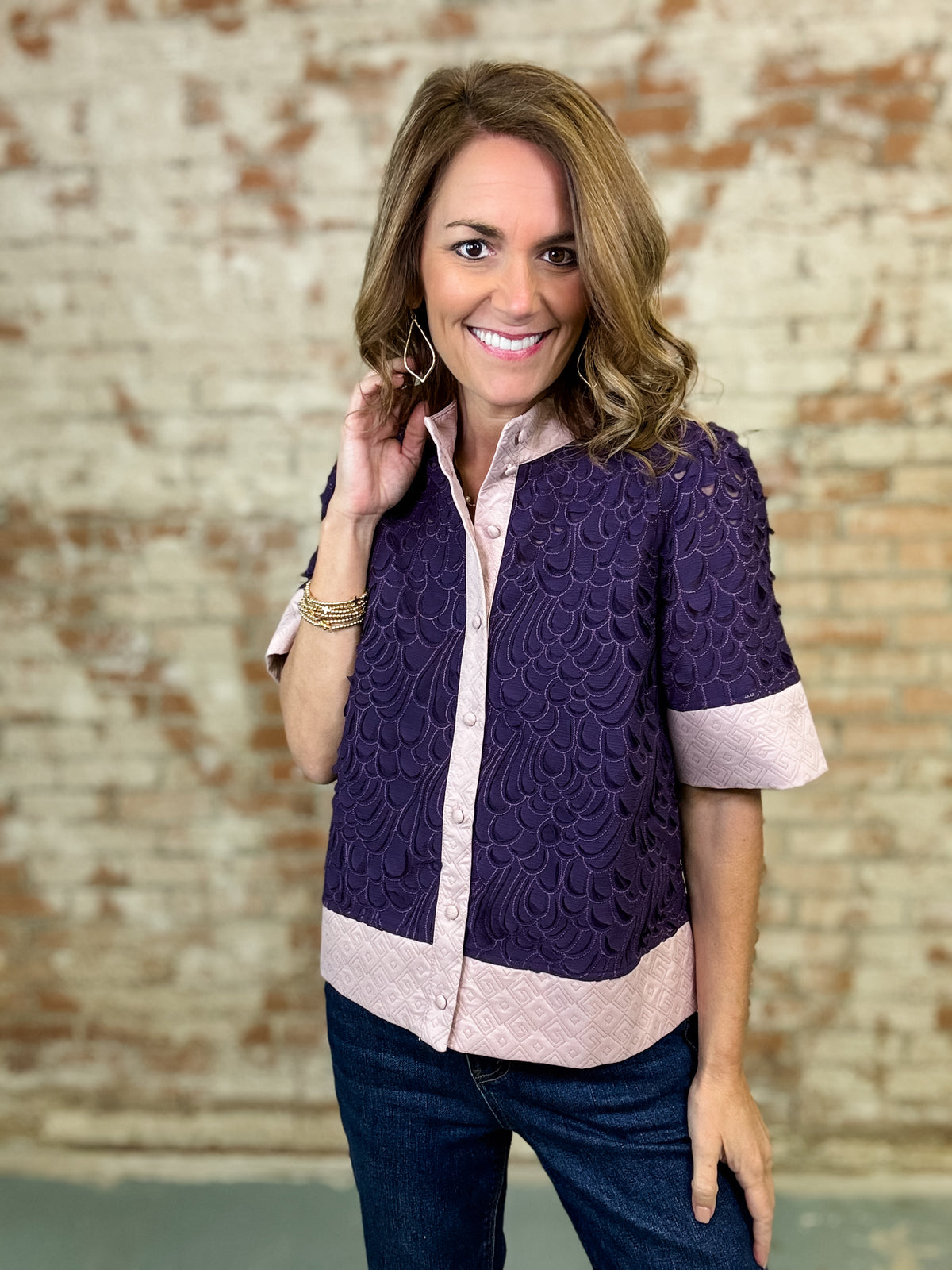 Violeta Scalloped Top - FINAL SALE
