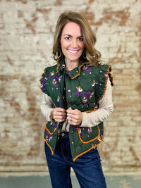 Kathie Quilted Floral Vest - FINAL SALE