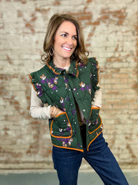 Kathie Quilted Floral Vest - FINAL SALE
