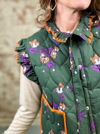 Kathie Quilted Floral Vest - FINAL SALE