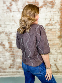 Jenelle Pearl Top - FINAL SALE