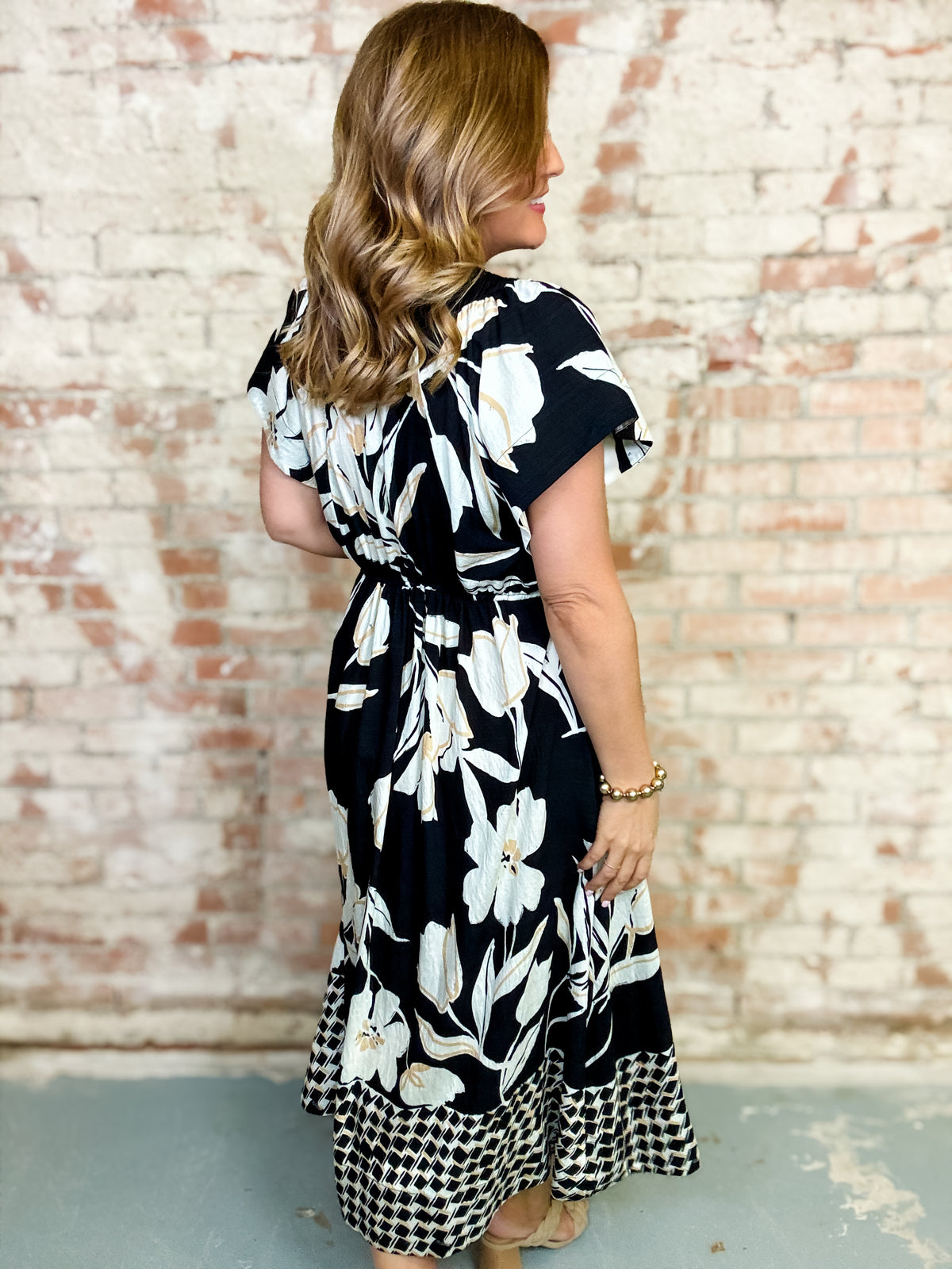 Tabatha Mixed Print Dress