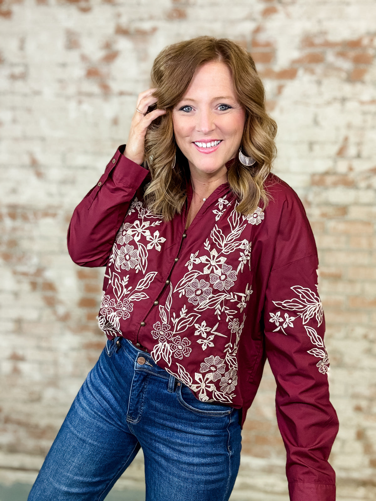 Able Embroidered Top - FINAL SALE