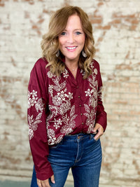 Able Embroidered Top - FINAL SALE