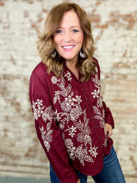 Able Embroidered Top - FINAL SALE