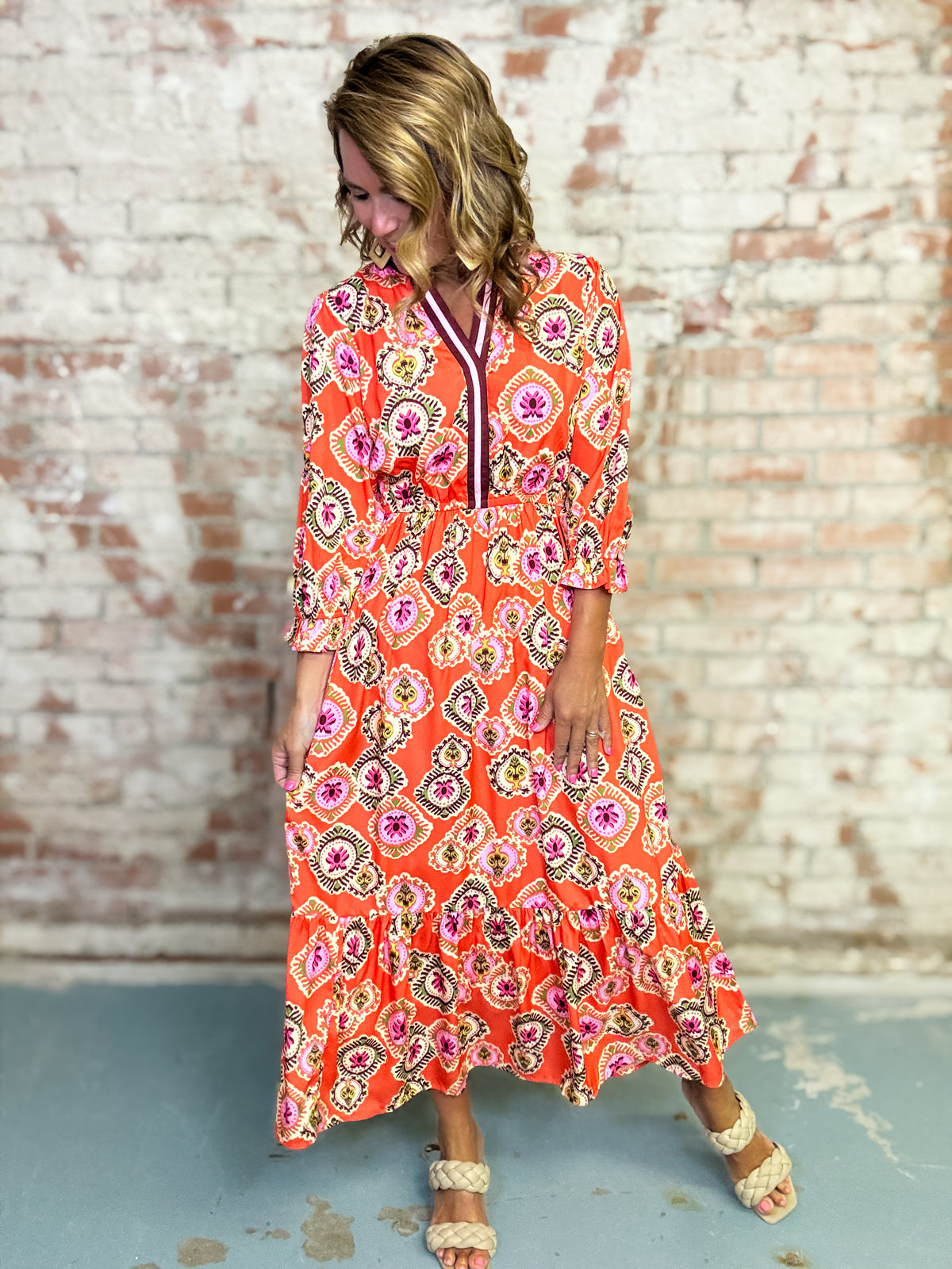 THML Memphis Midi Dress