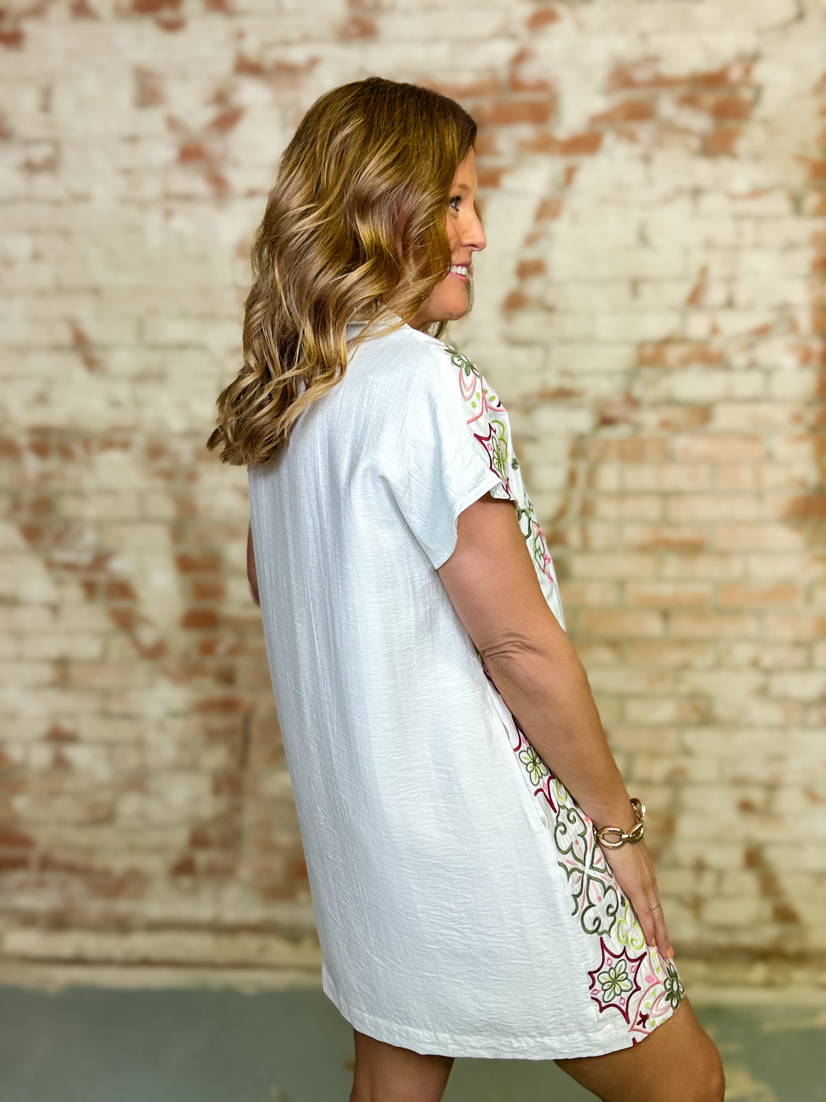 THML Shaina Embroidered Dress