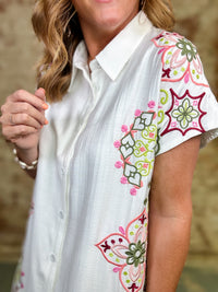 THML Shaina Embroidered Dress