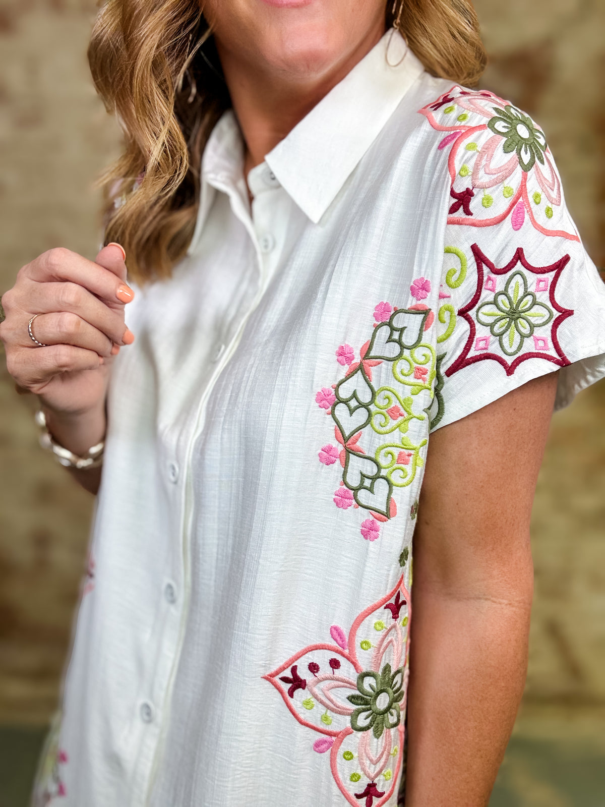 THML Shaina Embroidered Dress