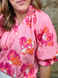 Marlie Floral Textured Top FINAL SALE