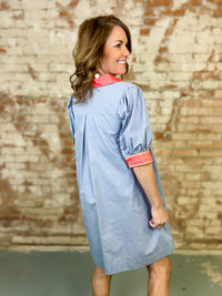 Kendall Embroidered Tunic Dress - FINAL SALE