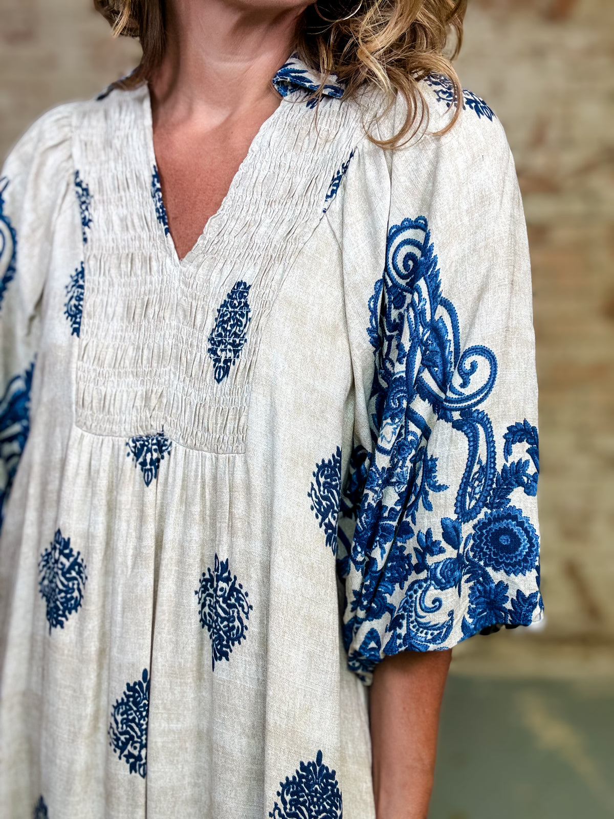 Kerensa Border Print Dress