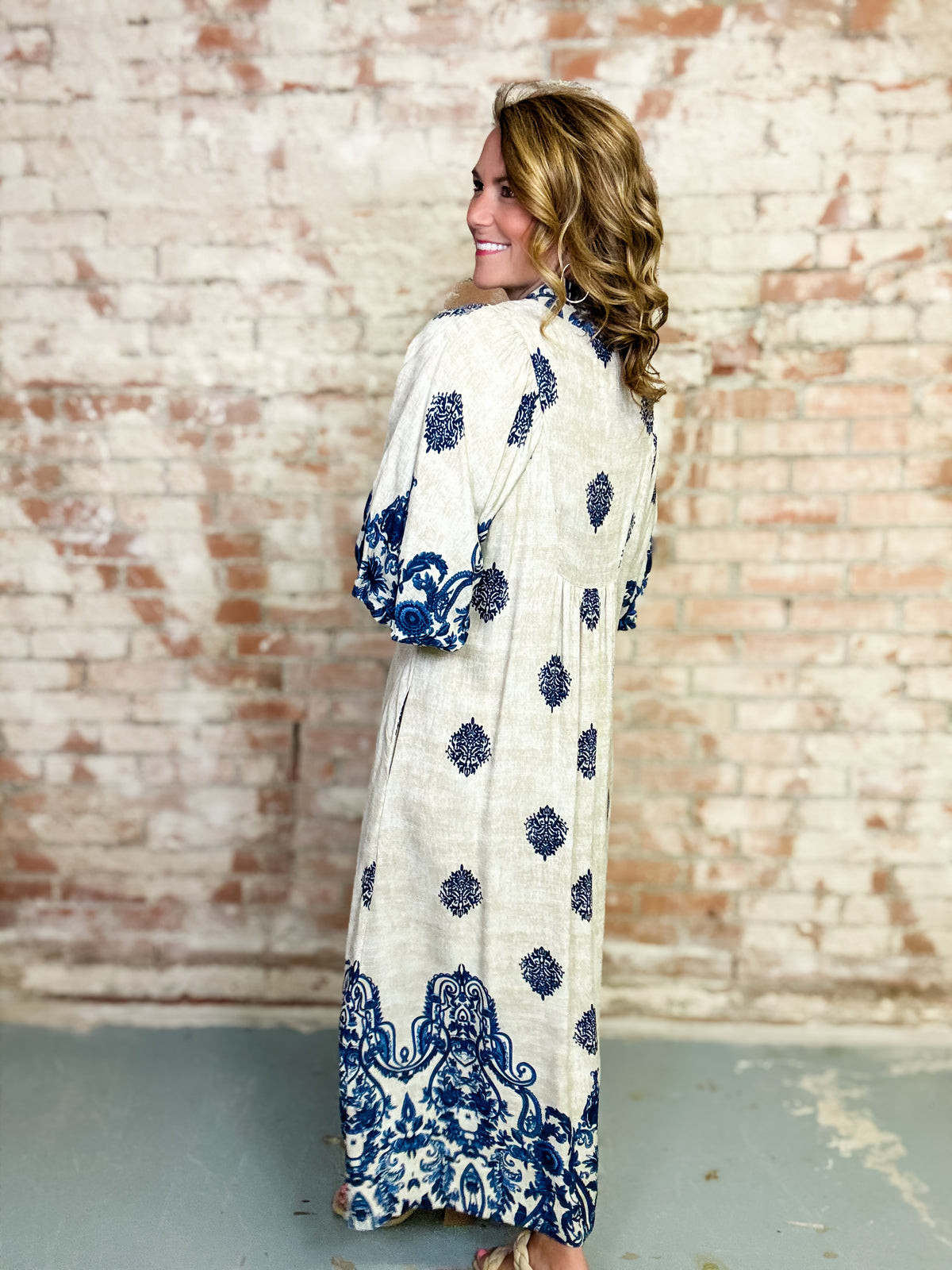 Kerensa Border Print Dress