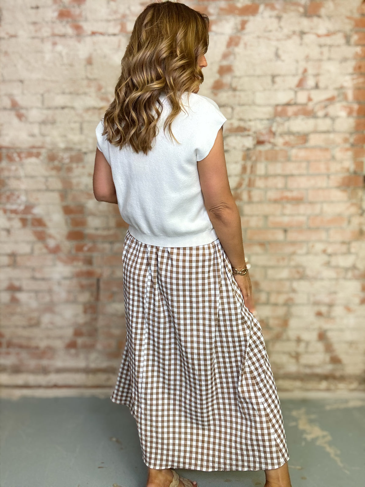 Warner Gingham Dress Set
