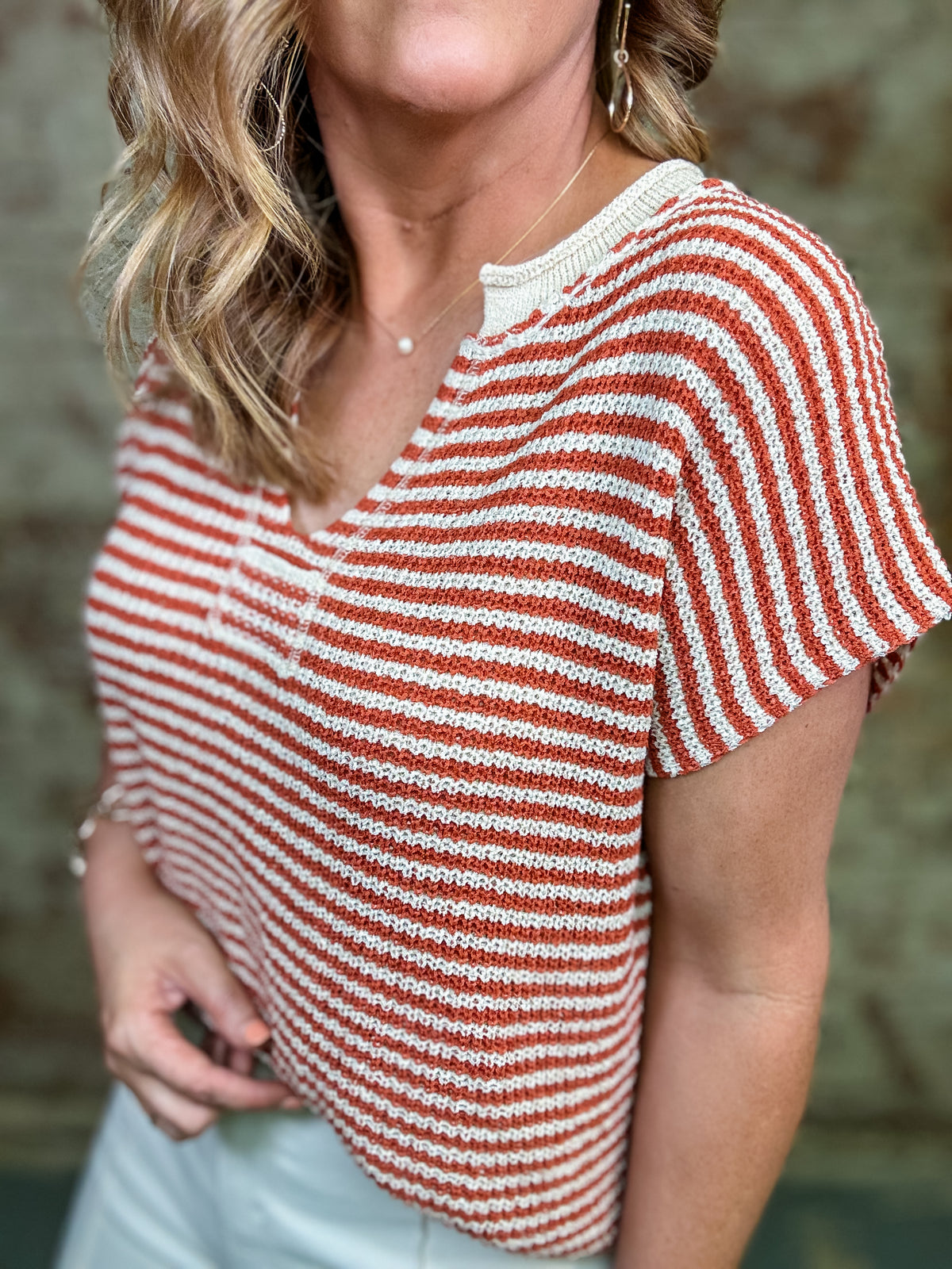Nellie Stripe Top
