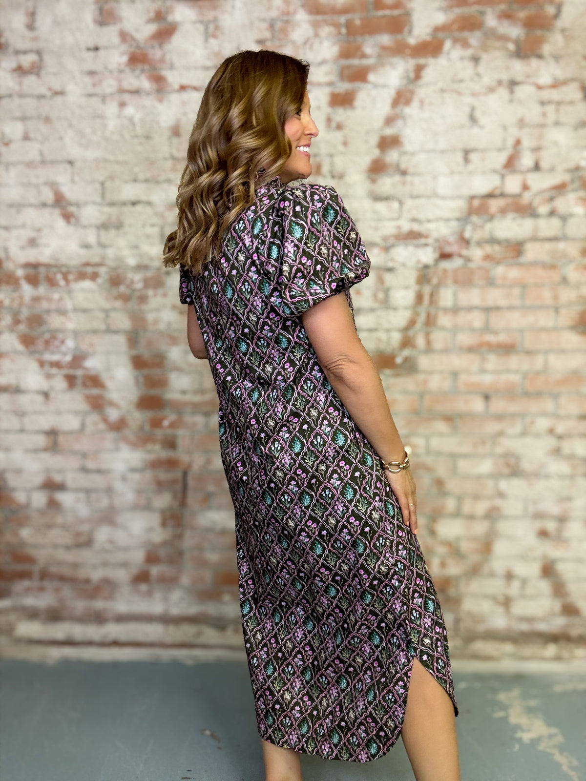 Michelle Floral Midi Dress