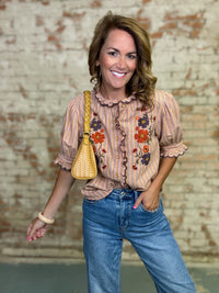 Ivy Jane Linnea Embroidered Top