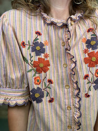 Ivy Jane Linnea Embroidered Top