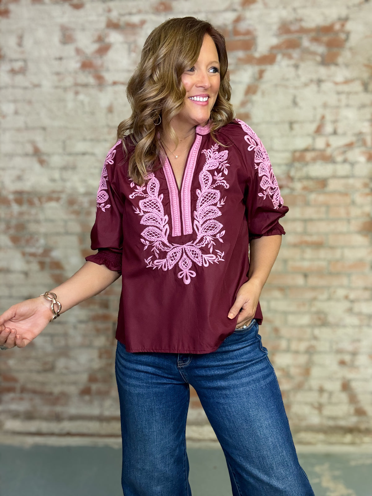 Kippi Embroidered Top