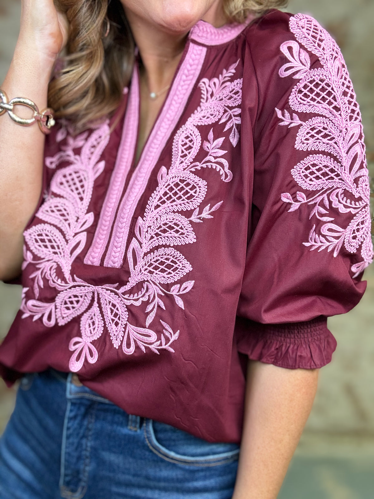 Kippi Embroidered Top