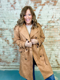 Trammel Suede Coat-FINAL SALE