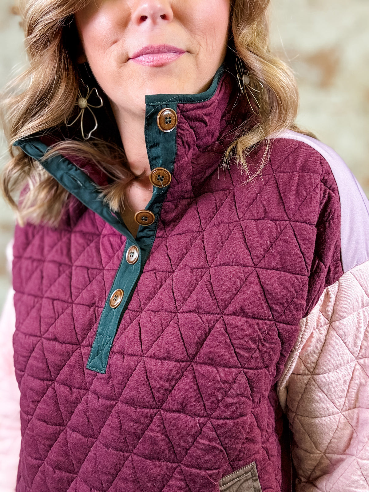 Henley Color Block Pullover - FINAL SALE