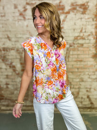 Benson Floral Print Top FINAL SALE