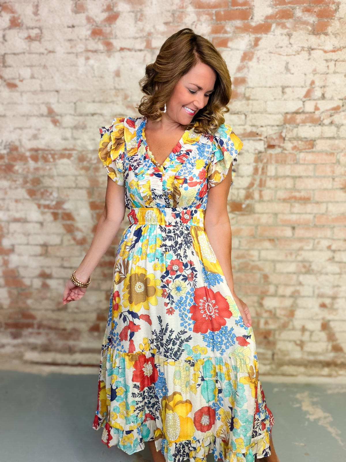 THML Ariella Floral Dress