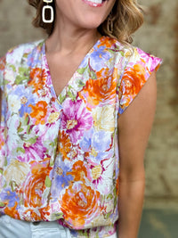 Benson Floral Print Top FINAL SALE