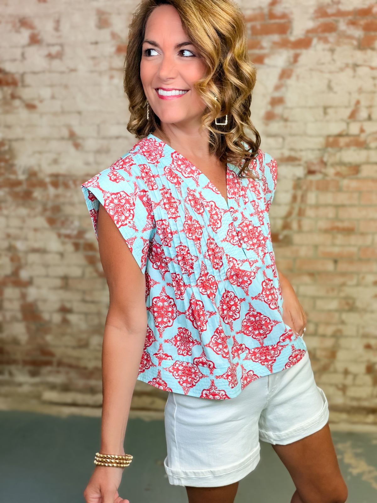 THML Kallie Pleated Top