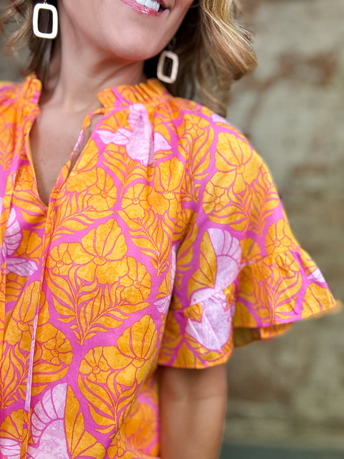 Jaidy Tropical Print Top FINAL SALE