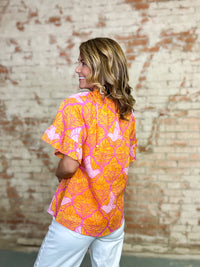 Jaidy Tropical Print Top FINAL SALE