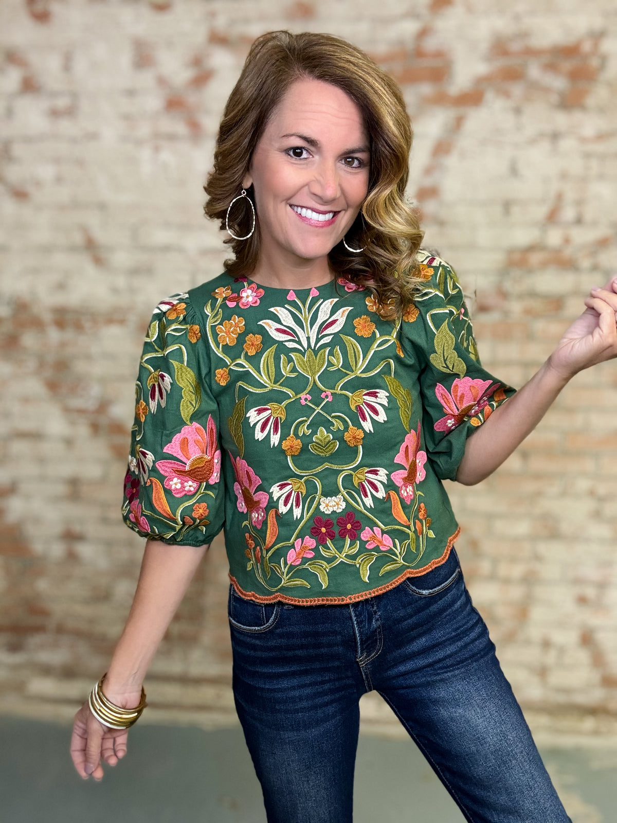 THML Alani Embroidered Top
