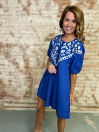 Brynn Floral Embroidered Dress