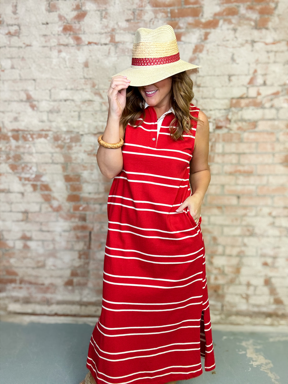 Arnold Stripe Midi Dress