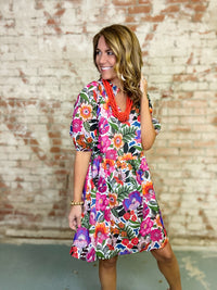 Rendal Floral Babydoll Dress FINAL SALE