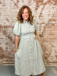 Alyssa Gingham Midi Dress - FINAL SALE
