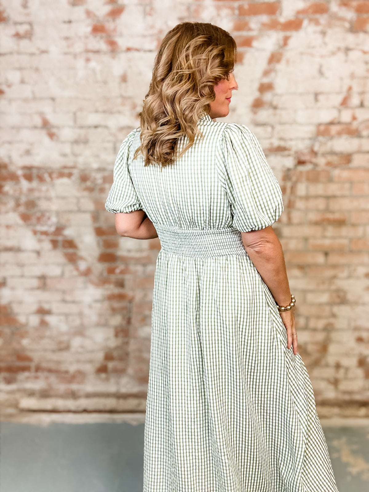 Alyssa Gingham Midi Dress - FINAL SALE