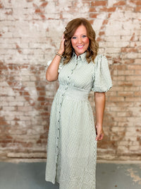 Alyssa Gingham Midi Dress - FINAL SALE