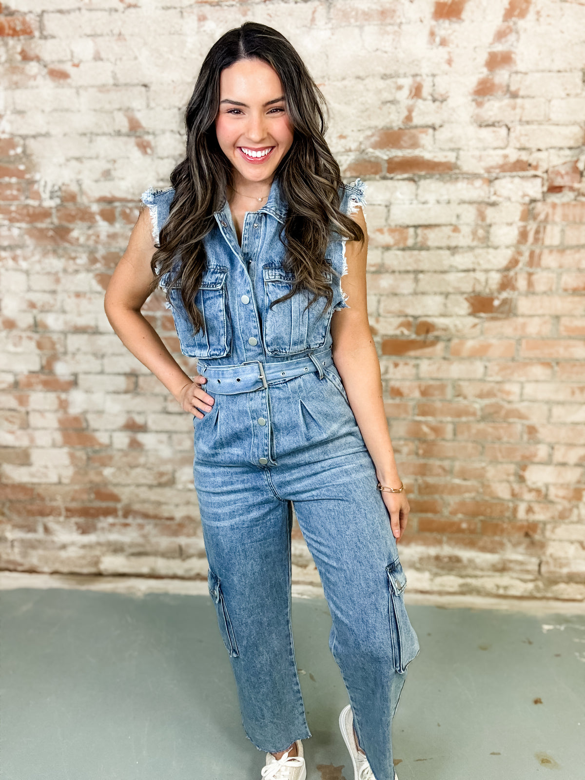 Serena Denim Jumpsuit - FINAL SALE