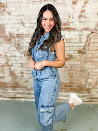 Serena Denim Jumpsuit - FINAL SALE