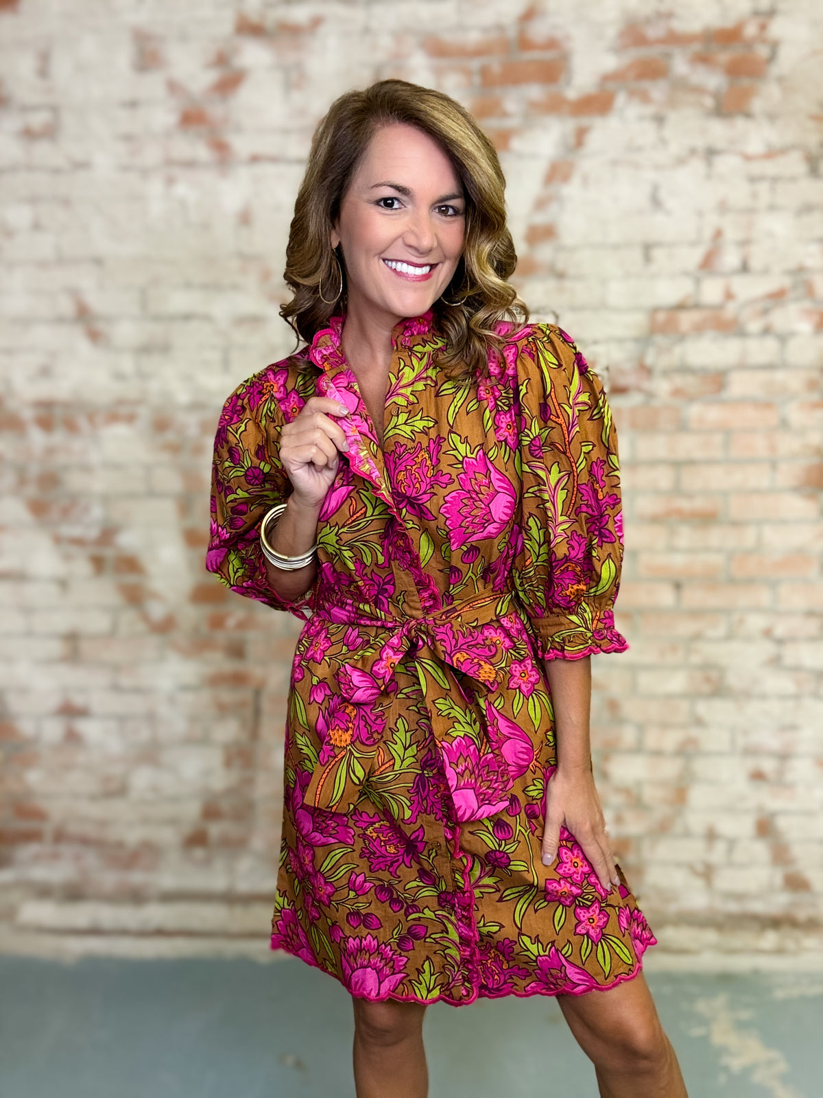 Uncle Frank Kara Belted Dress