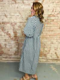 Rylin Plaid Midi Dress